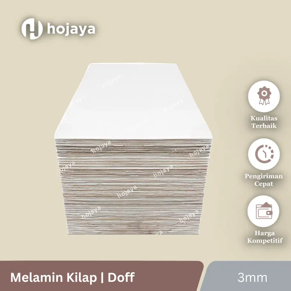 Triplek Melamin Kilap & Melamine Doff 3mm | Triplek Meubel