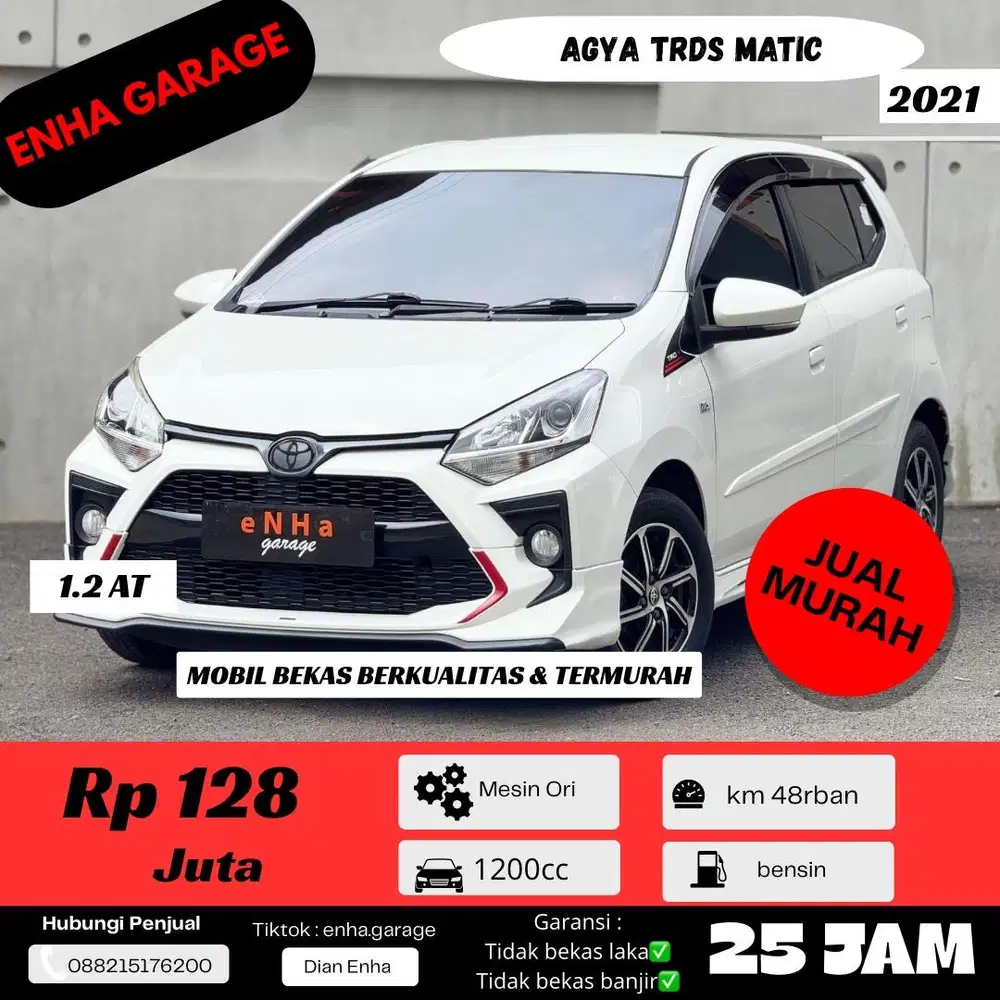 Dp 3Jt Agya TRDs Matic 2021 Plat H