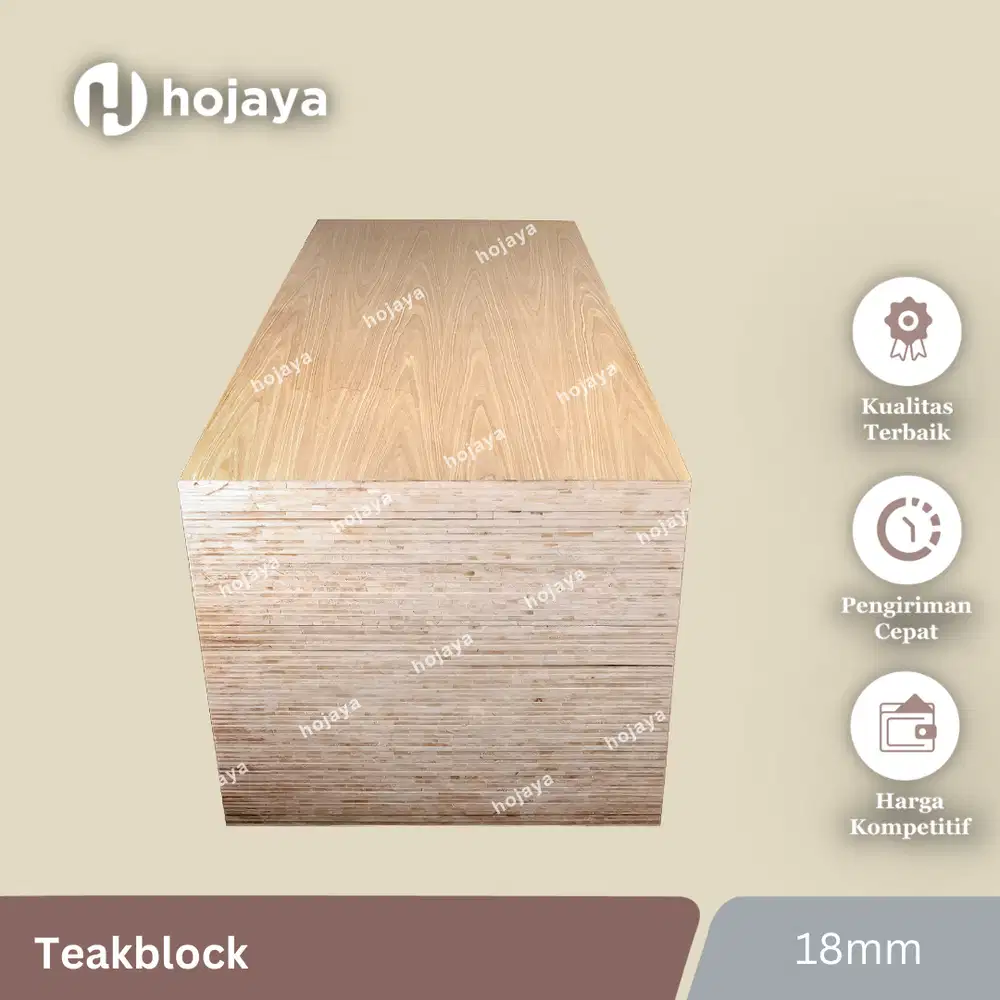 Teakblock 18mm | Teak block Fancy | Teakblock Mebel