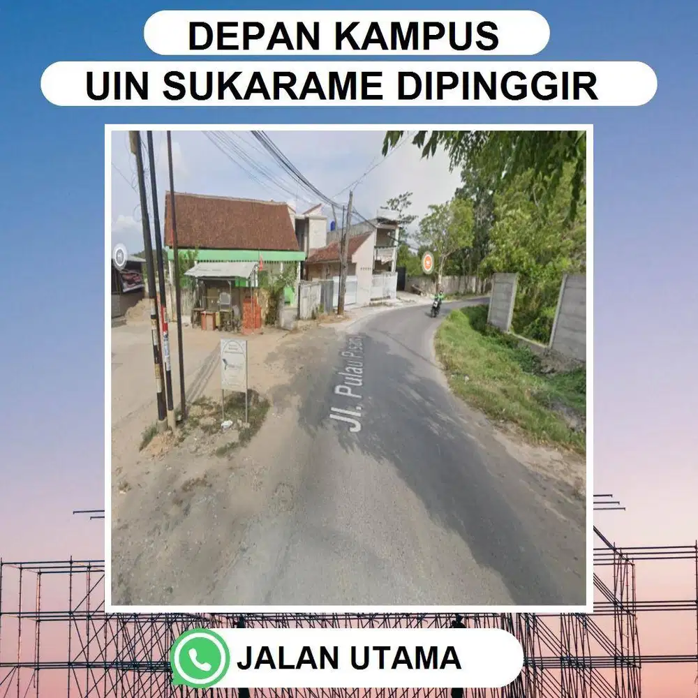 Tanah Strategis di Depan UIN Sukarame, Dekat ITERA!