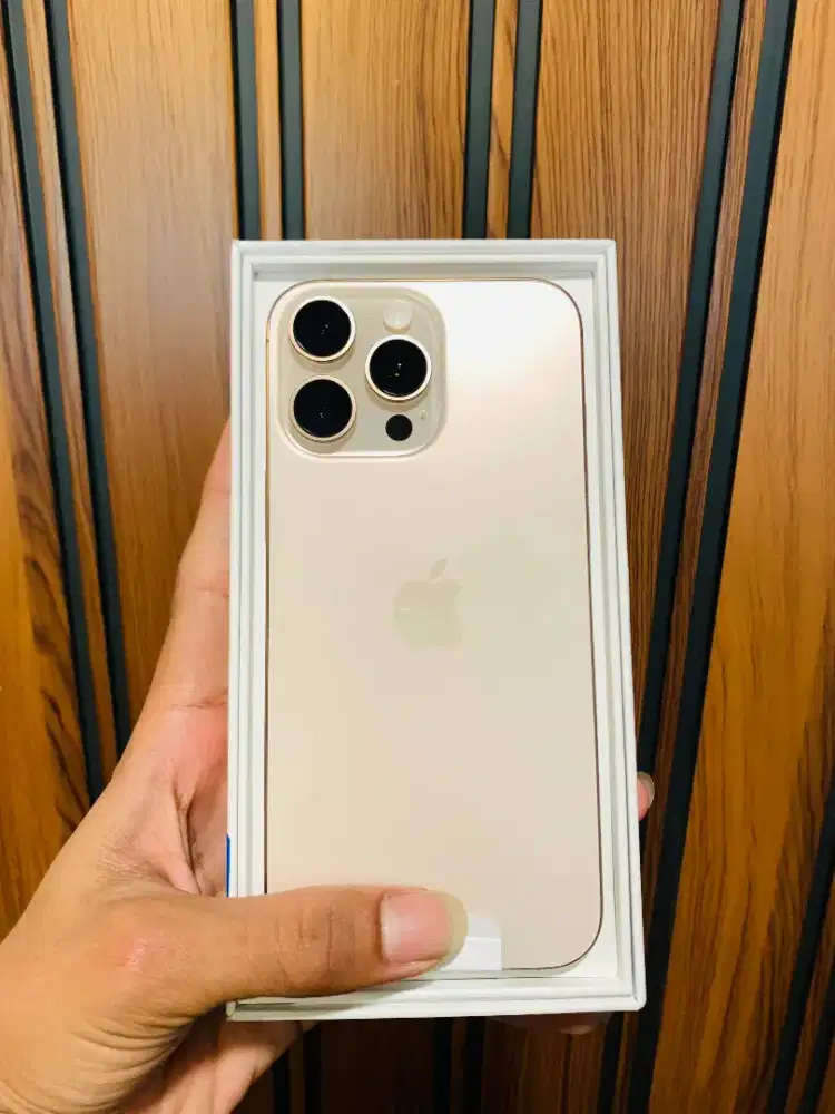 iPhone 16 pm desert titanium 256gb iBox baru aktivasi