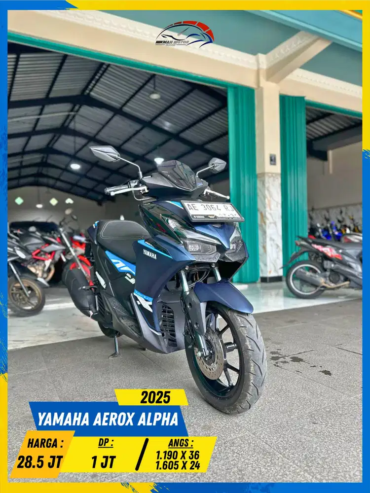 YAMAHA AEROX ALPHA 2023  LIKE NEW MASZEHH HIKMAH MOTOR KEPUH