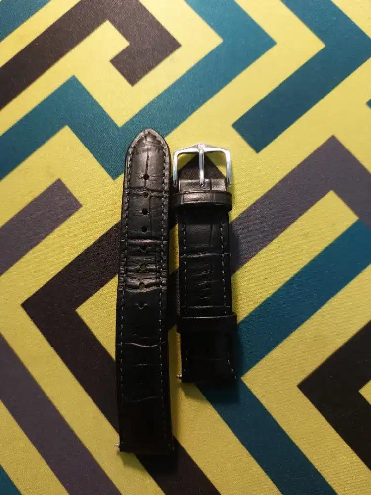 Hirsch Duke Black Strap Size 17mm Authentic