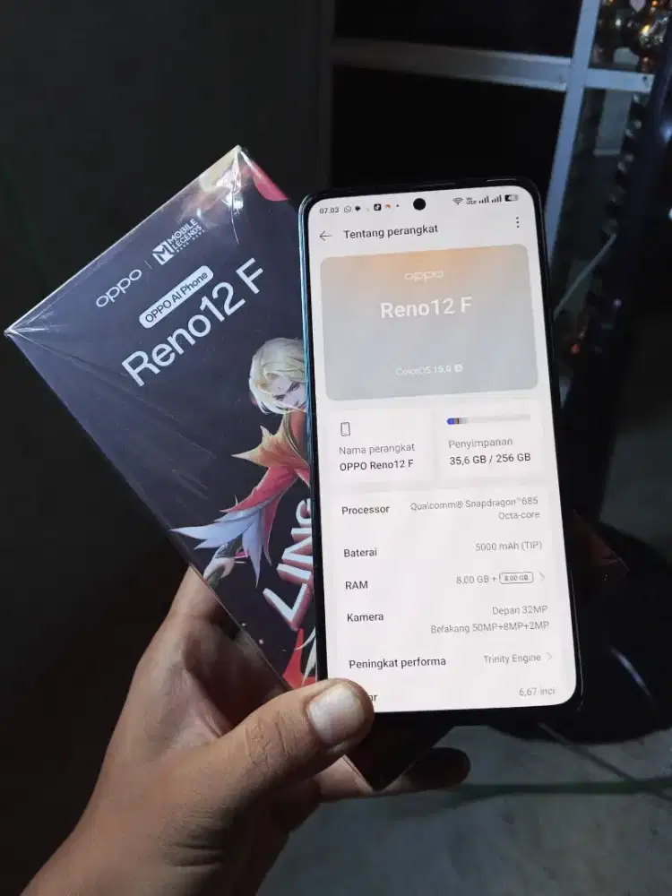 OPPO RENO 12F BT SETARA