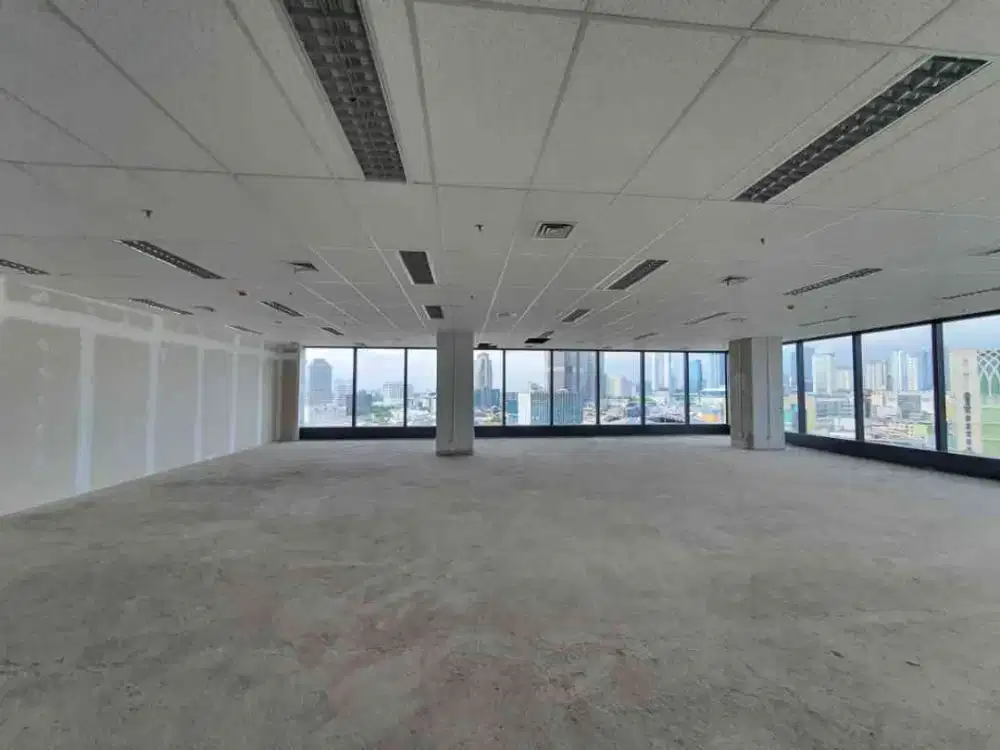 Sewa Kantor Murah Midpoint Place Jakarta Pusat 214sqm Bare Condition