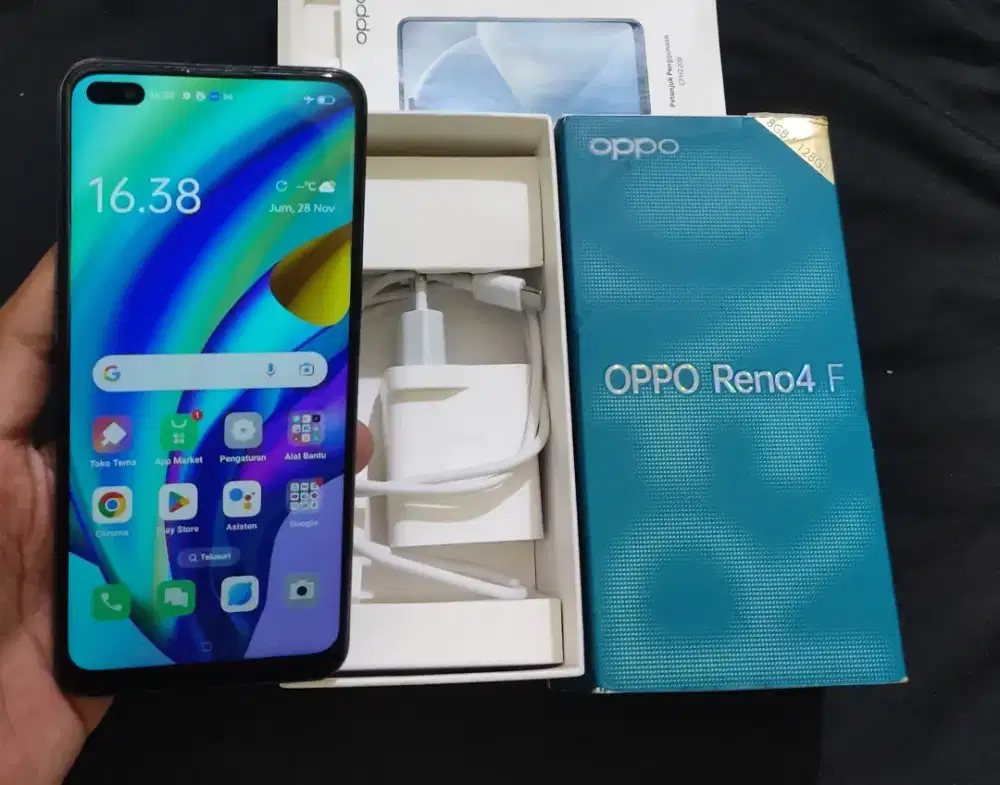 Oppo Reno 4F Ram 8/128gb Fullset