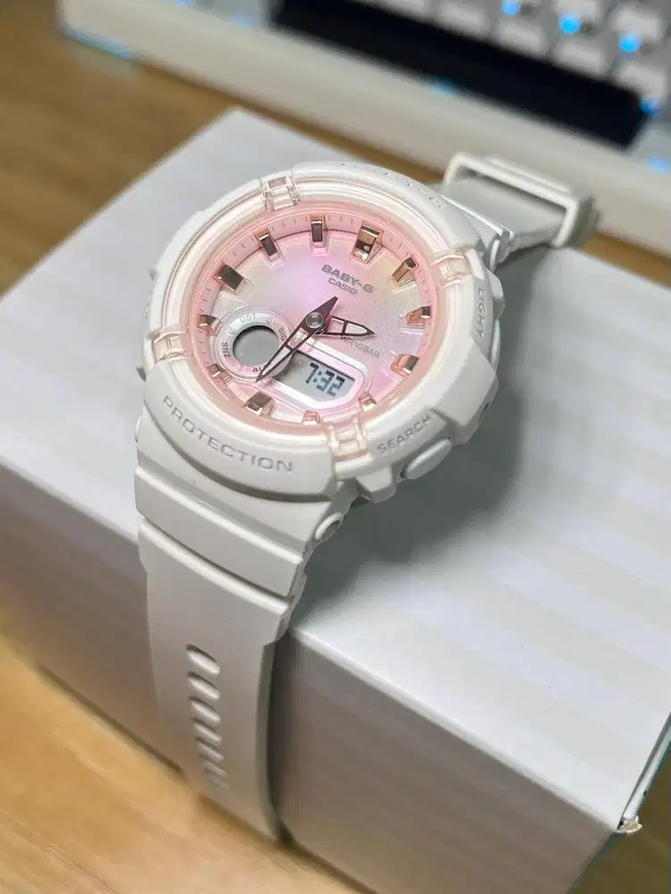 Casio Baby-G BGA-280TD-7A Digital Analog Dial White