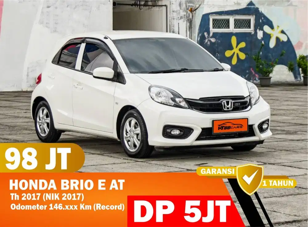 DP 5 Jt - Bergaransi - HONDA BRIO E AT 2017 Matic