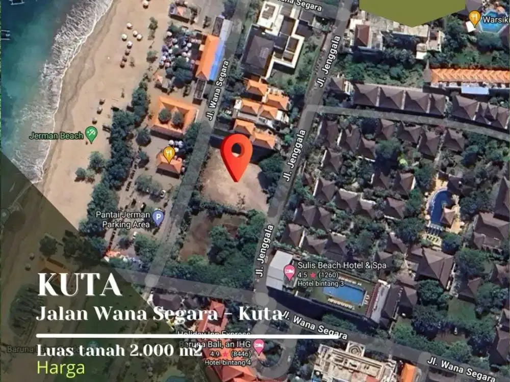 Premium Beach Front Land Kuta Selatan Badung