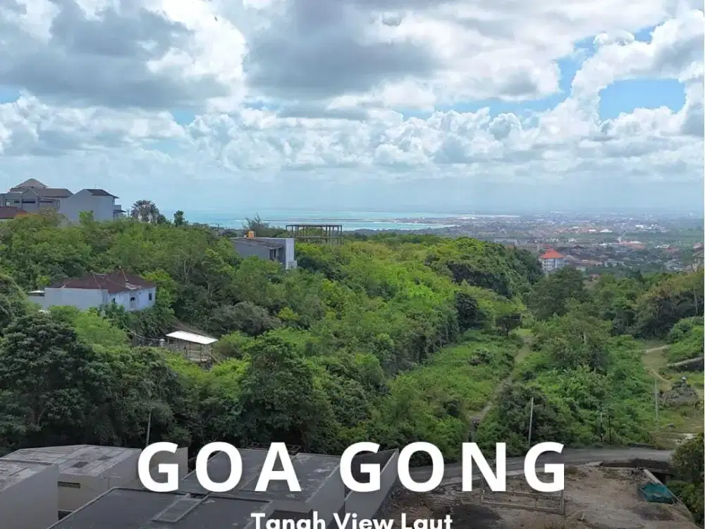 Tanah Jimbaran Goa Gong Pemandangan Laut Lingkungan Villa Area
