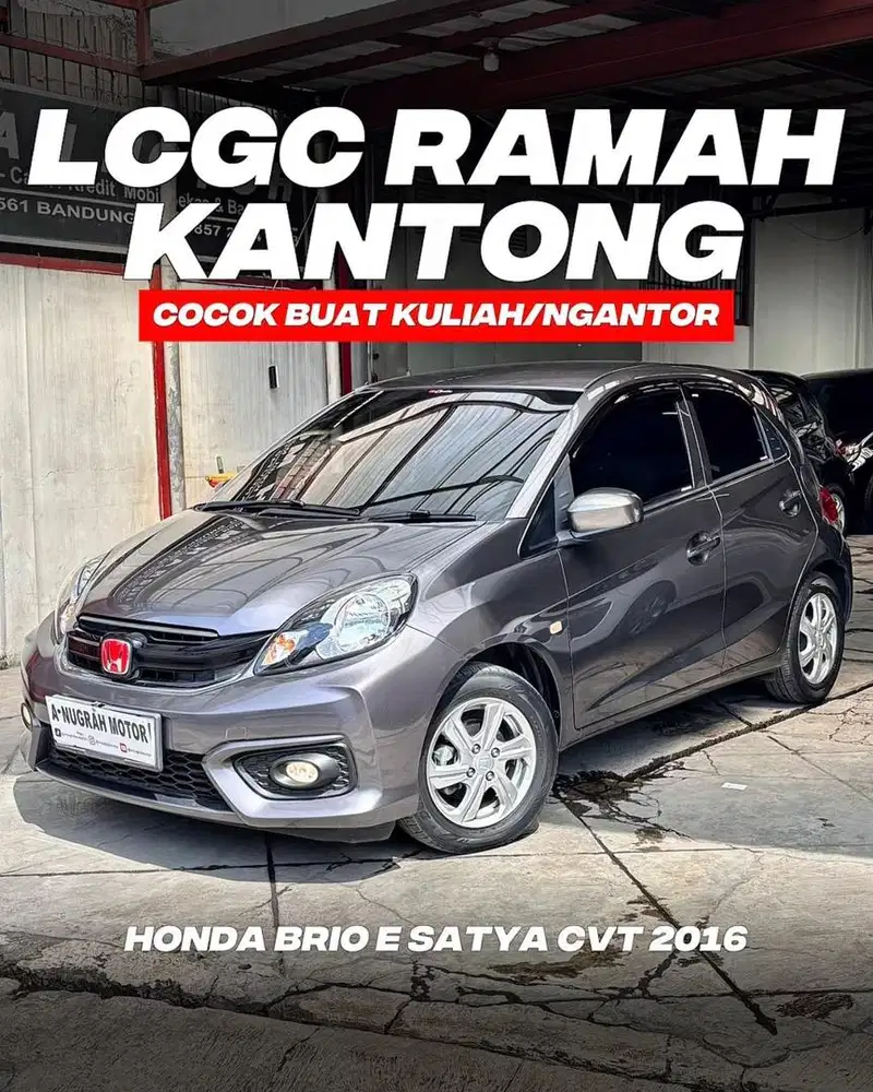 KILOMETER RENDAH !! Honda BRIO E MATIC 2016 || ANM