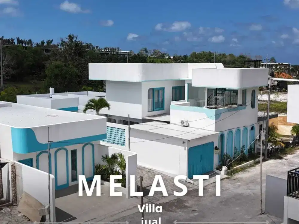 Villa Baru Gaya Santorini 8 Menit Ke Pantai Melasti Bali
