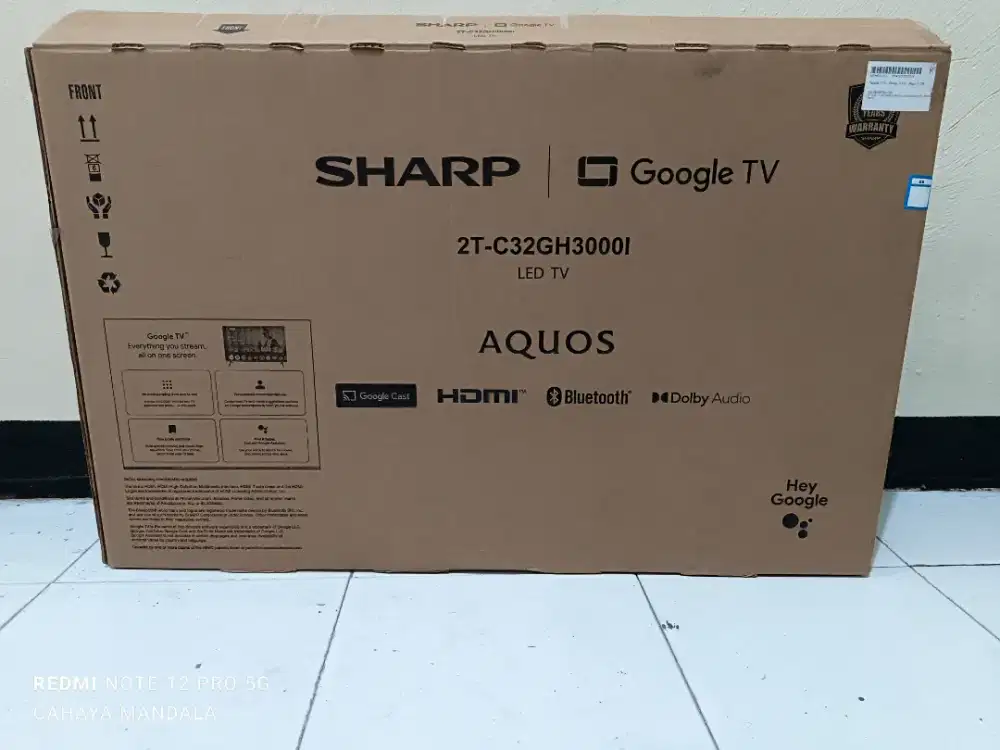 Led sharp 32 inc digital android google tv baru