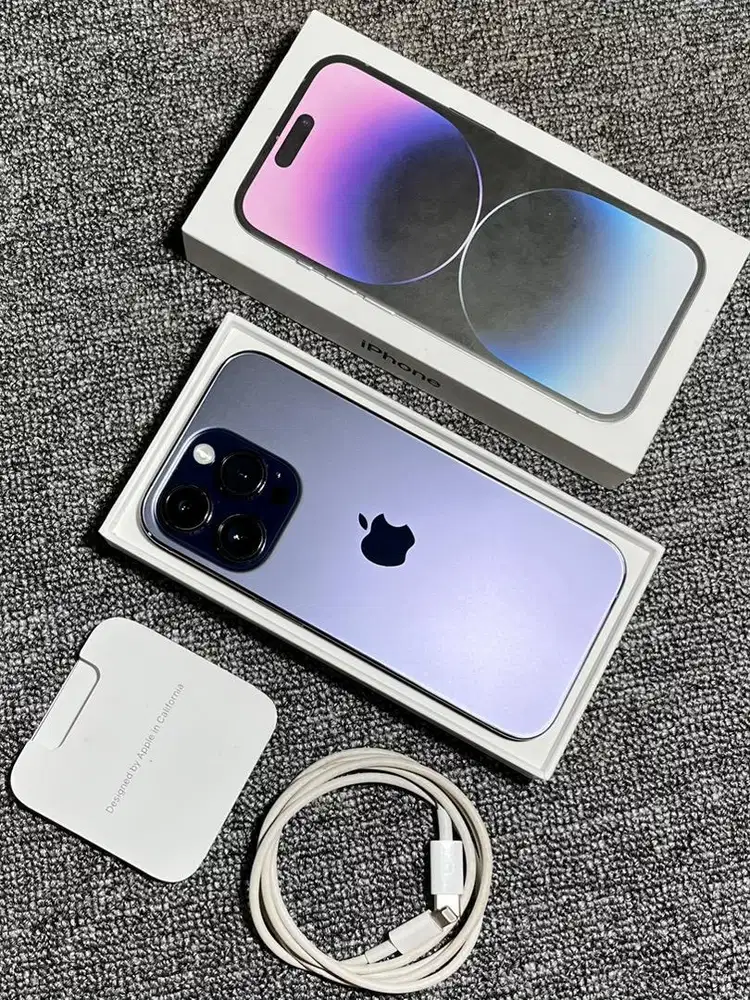 Iphone 14pro 256gb beacukai 1&2 fullset ori