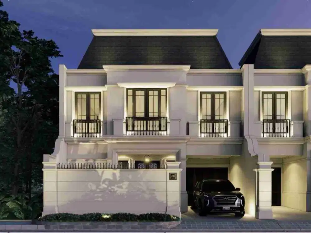 Dijual Rumah baru desain Classic dicempaka putih, Pulomas, jakarta pusat