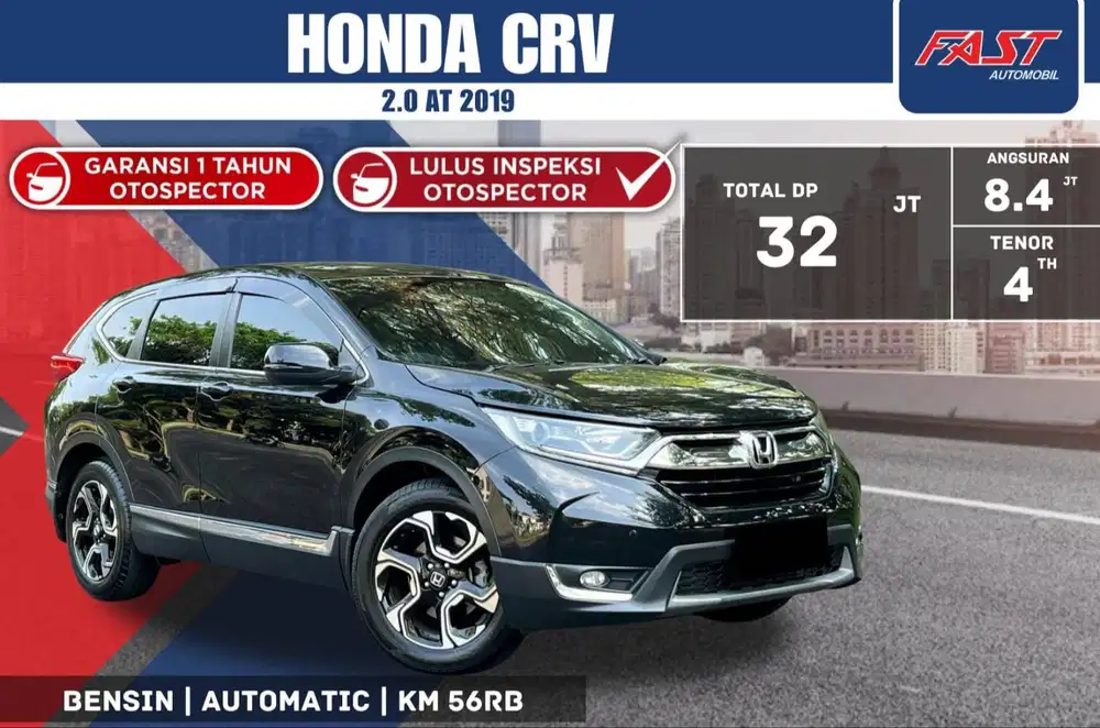 HONDA CRV 2019 1.5 TURBO LOW KM.56RB & PAJAK PANJANG #F5ST