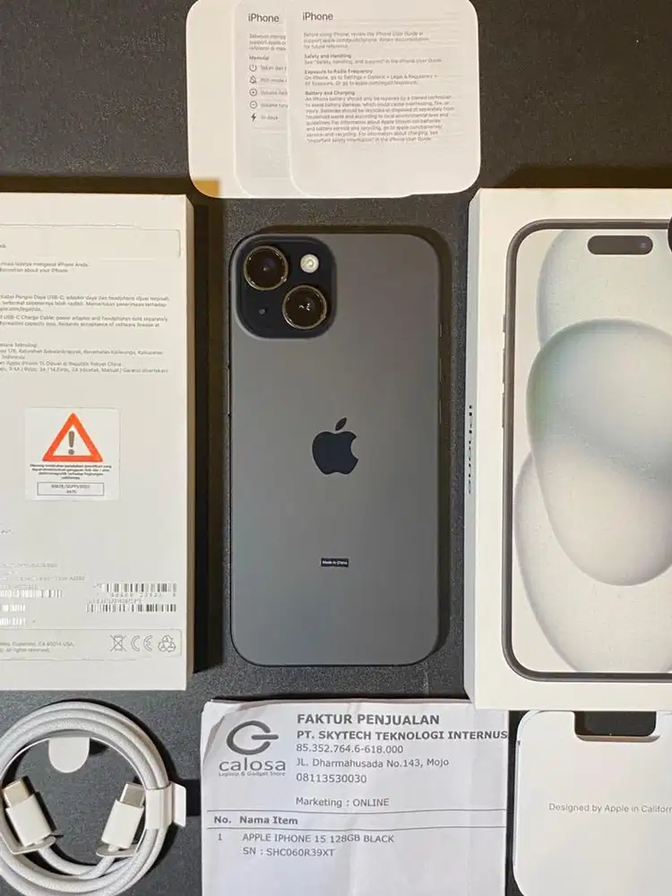 iPhone 15 128gb iBox, Pemakaian singkat, Garansi (24 Oktober 2026)