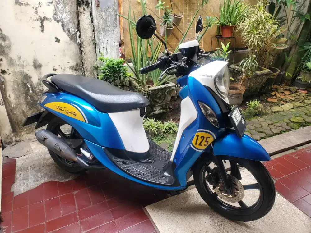 Yamaha Fino Biru 2018 Full orisinil.