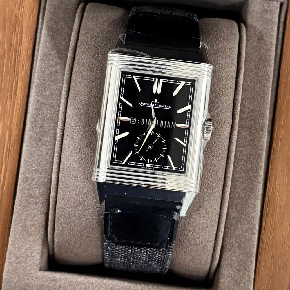 JAEGER-LECOULTRE JLC REVERSO DUOFACE STEEL BLACK Q398847J BNIB 2025