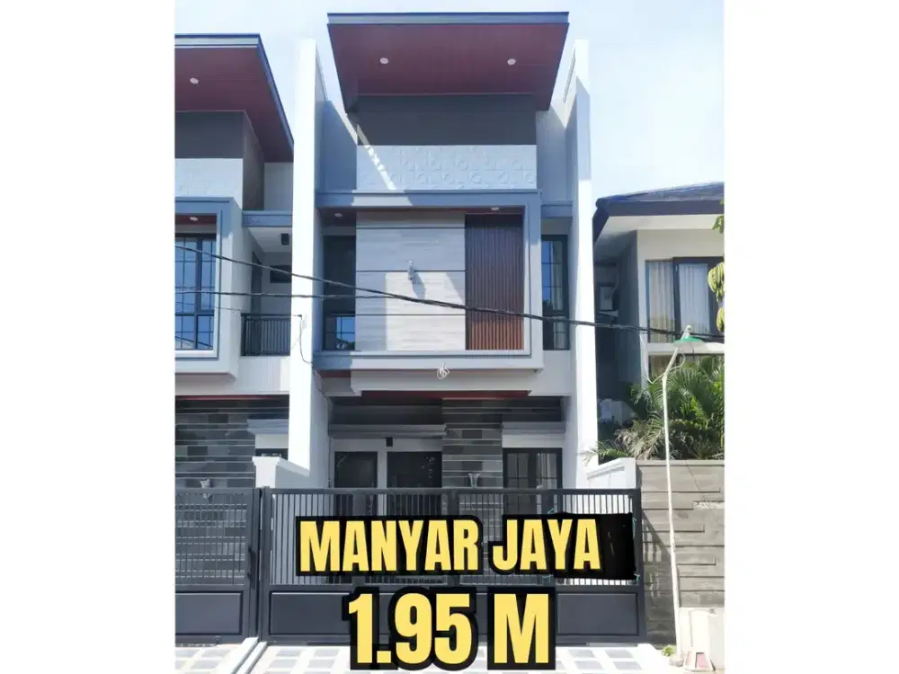 ‼️BARU GRESS‼️ RUMAH MANYAR JAYA KLAMPIS SEMOLOWARU NGINDEN. MODERN MINIMALIS. DEKAT MERR, KAMPUS, SEKOLAH