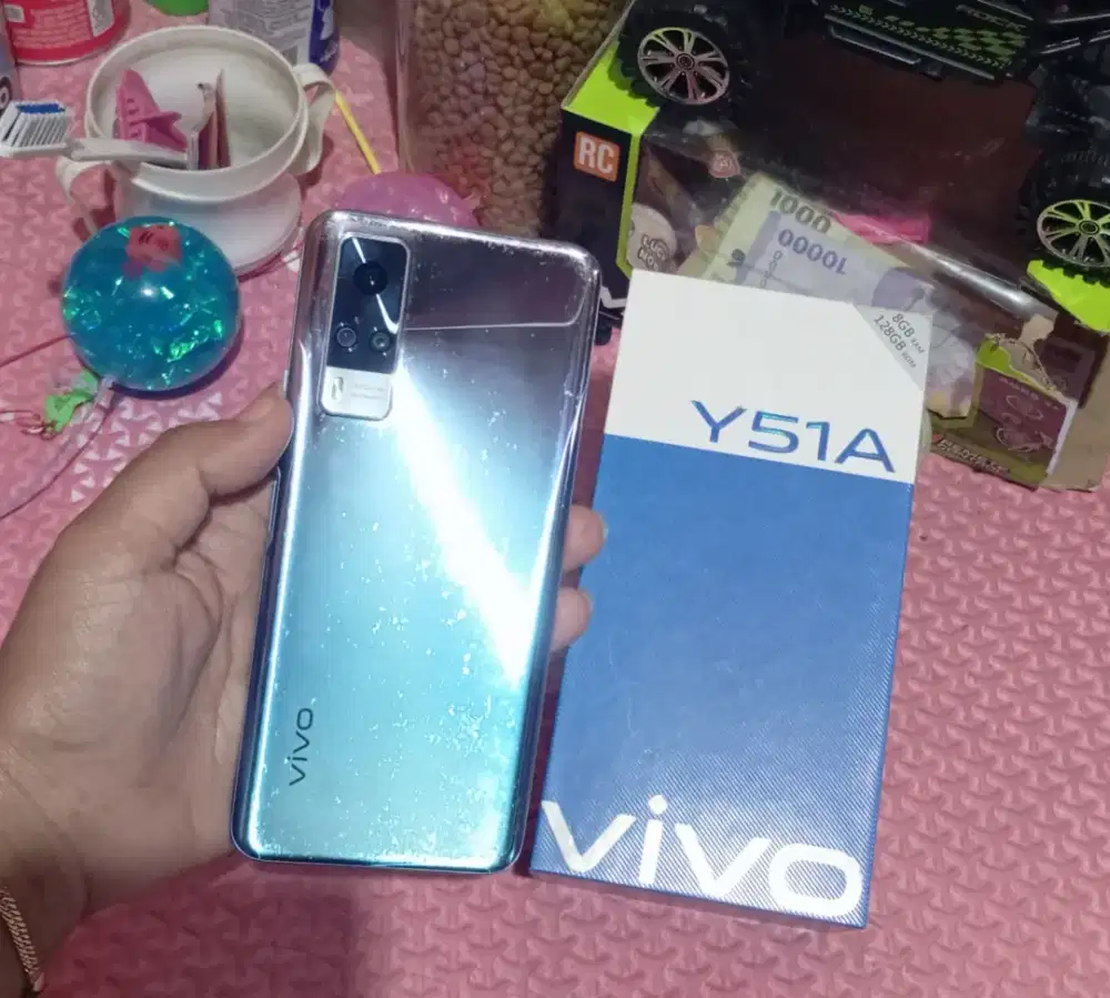 Vivo y51a NFC ram 8+4/128 fullset.