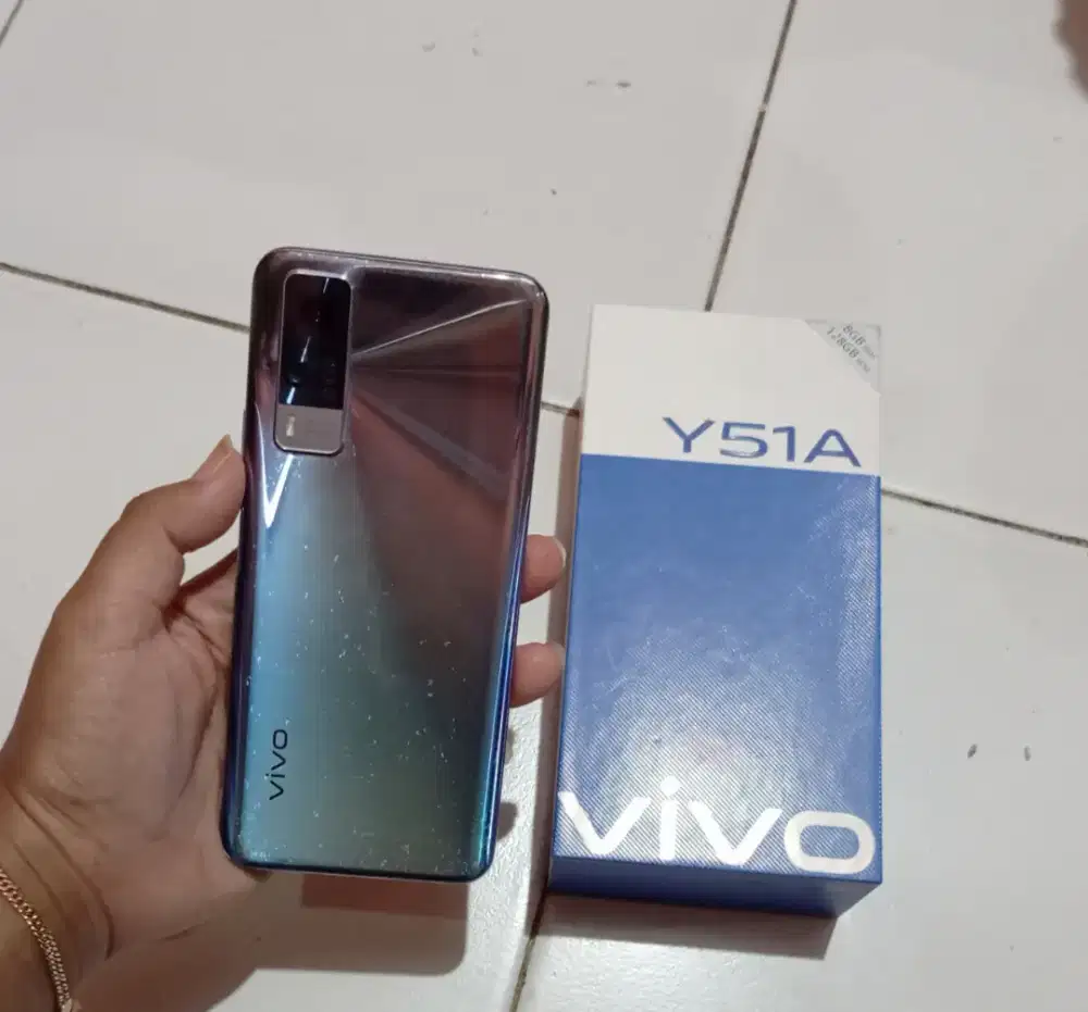 Vivo y51a NFC ram 8+4/128 fullset.