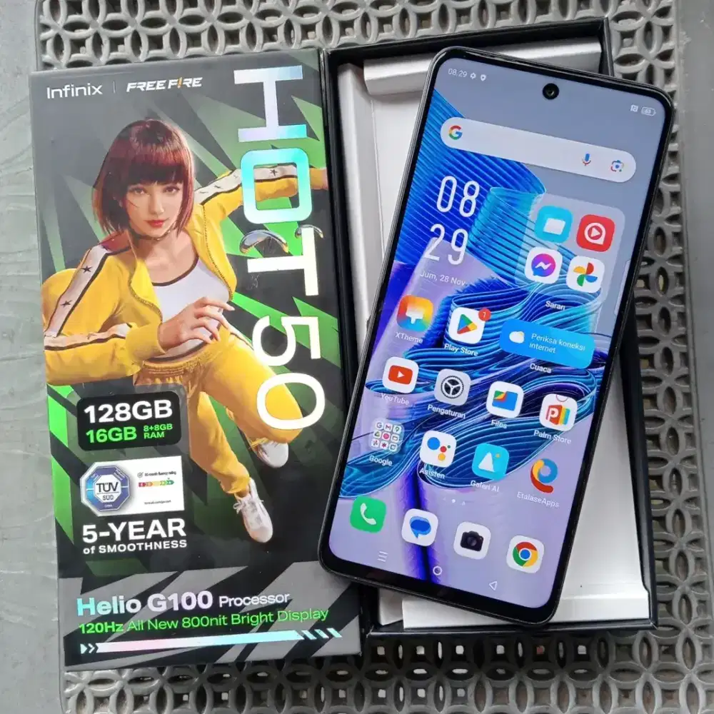 iNFiNiX HOT 50 BlackMatte (8GB/128GB) Fulset