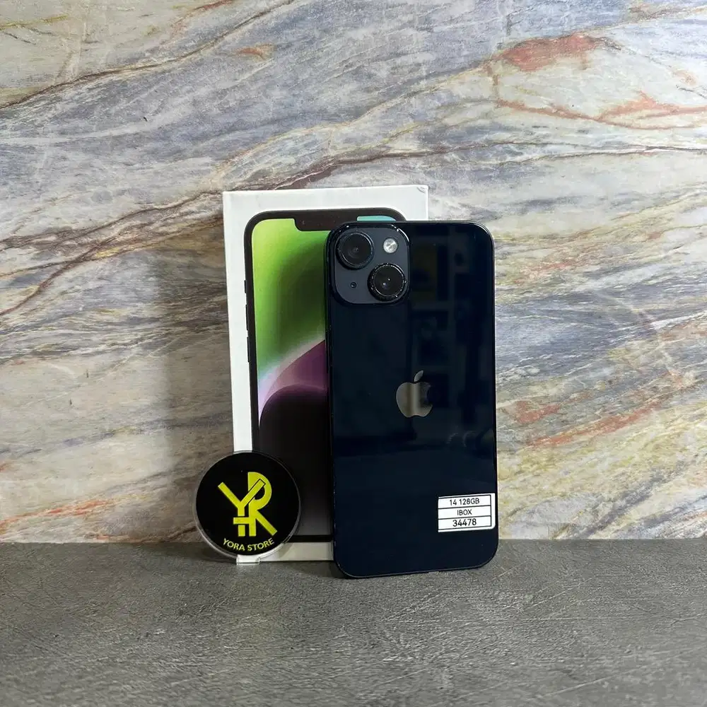 iPhone 14 Midnight 128GB Second Garansi Resmi Mulus - Fullset