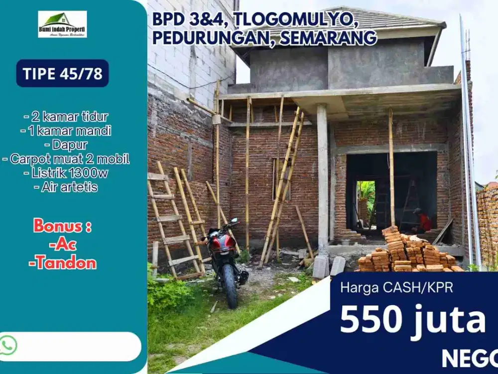 rumah di BPD tlogomulyo pedurungan