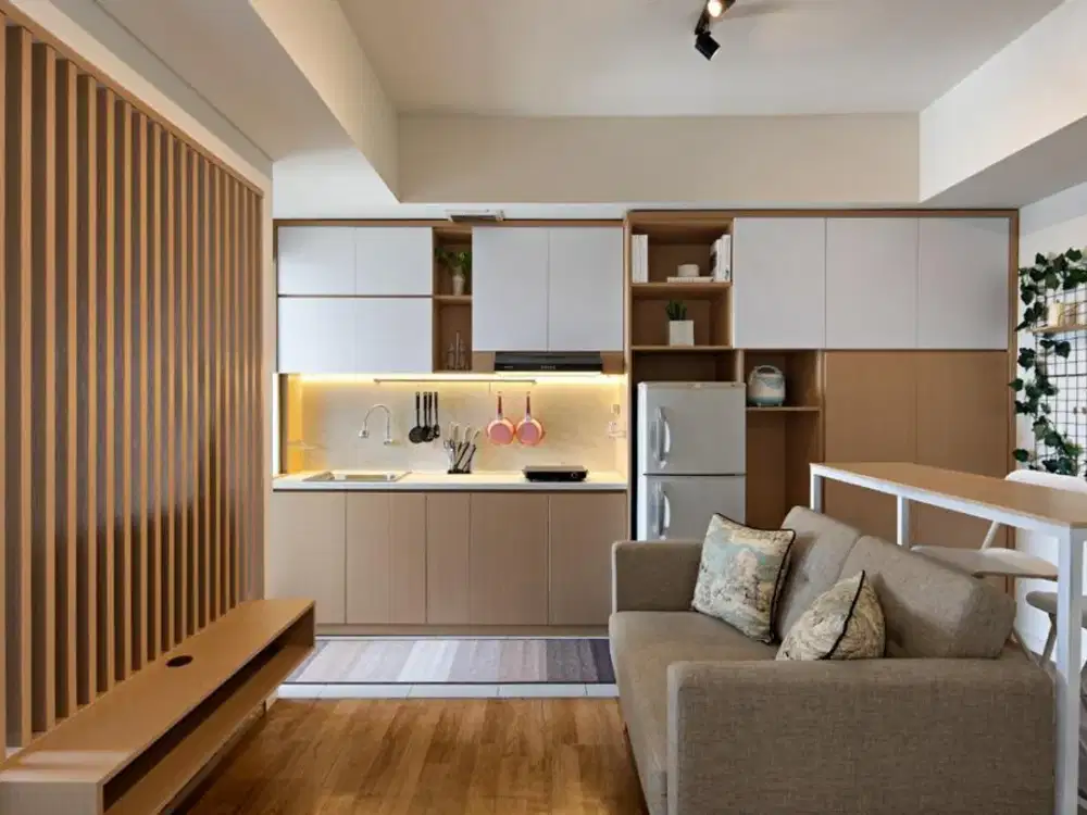 ready unit apatemen gren lake sunter,2kamar,furnished,view danau,hadap timur,Ac 2 dan waterheater