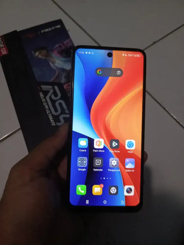 Itel Rs4 ram 8/128 fullset nominus gaming libas batre awet siap pakai