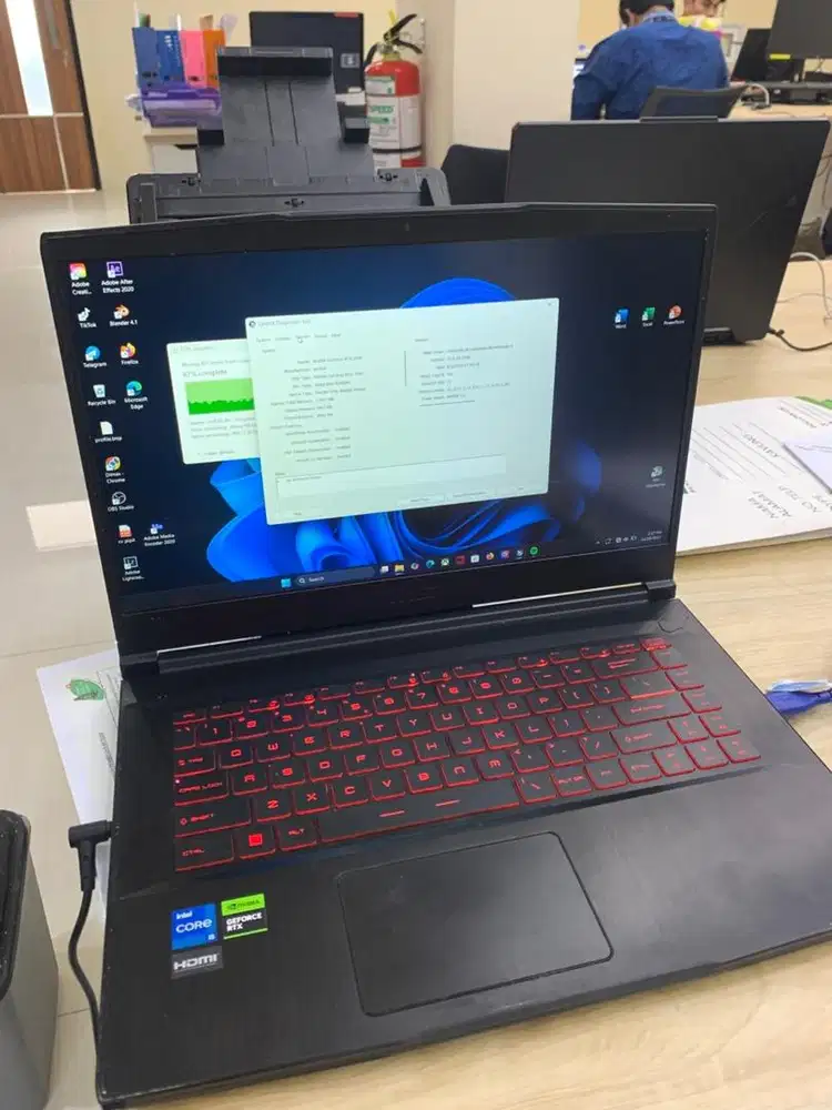 Laptop bekas MSI GF 63 Thin