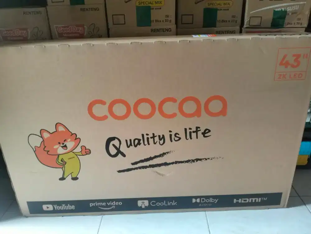 Smart tv 4K coocaa 50in 50S3U PRO baru