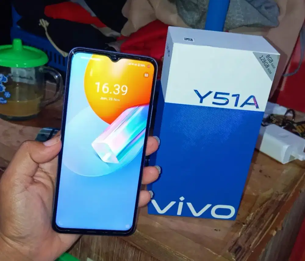 Vivo y51a NFC ram 8+4/128 Fullset Nomines