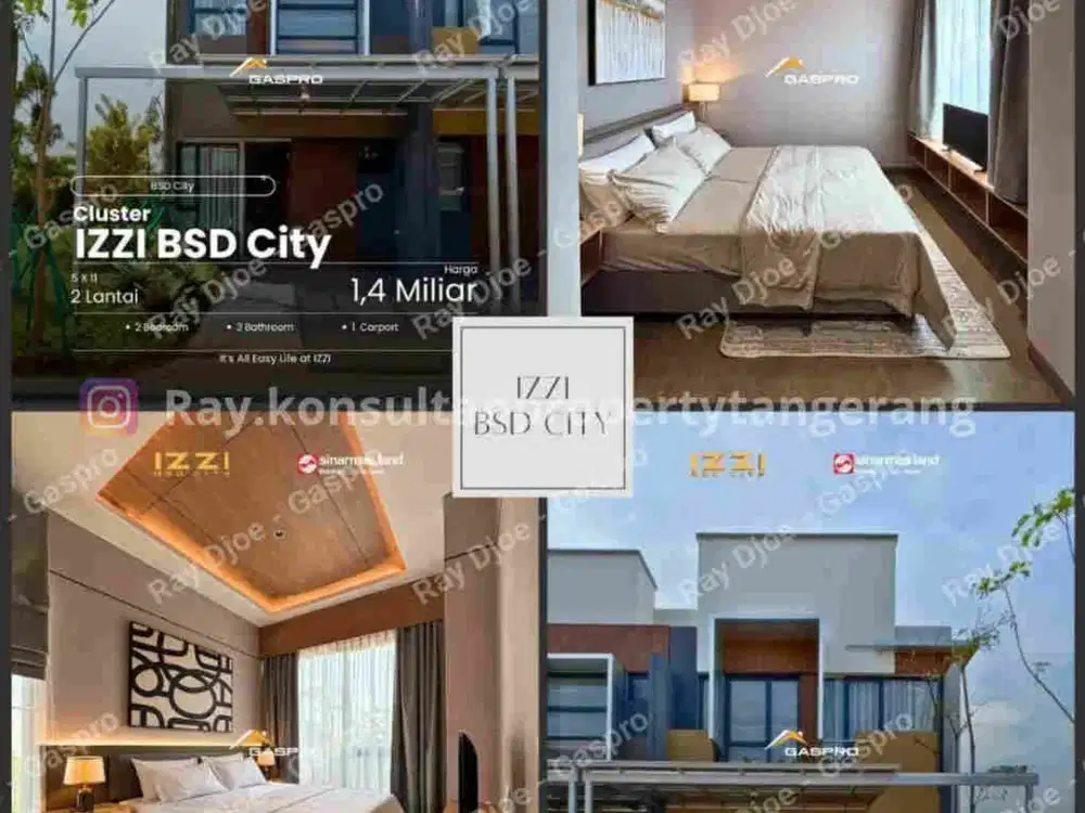 Rumah Terviral Izzi Di BSD City 2 lantai 3 kamar tidur Hanya Rp.1.4 man