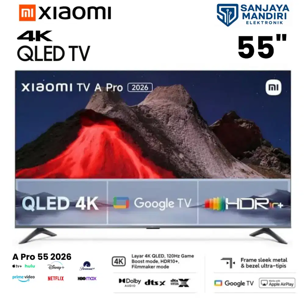 XIOAMI TV QLED 4K 55 Google TV A PRO 55 2026 L55MB-APID DolbyAtmos HDR