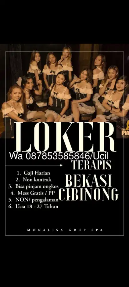 Loker spa Khusus perempuan