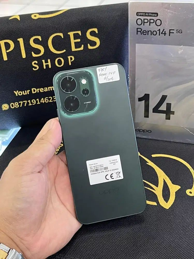 OPPO RENO 14F 5G RAM 8/256 MULUS FULSET RESMI