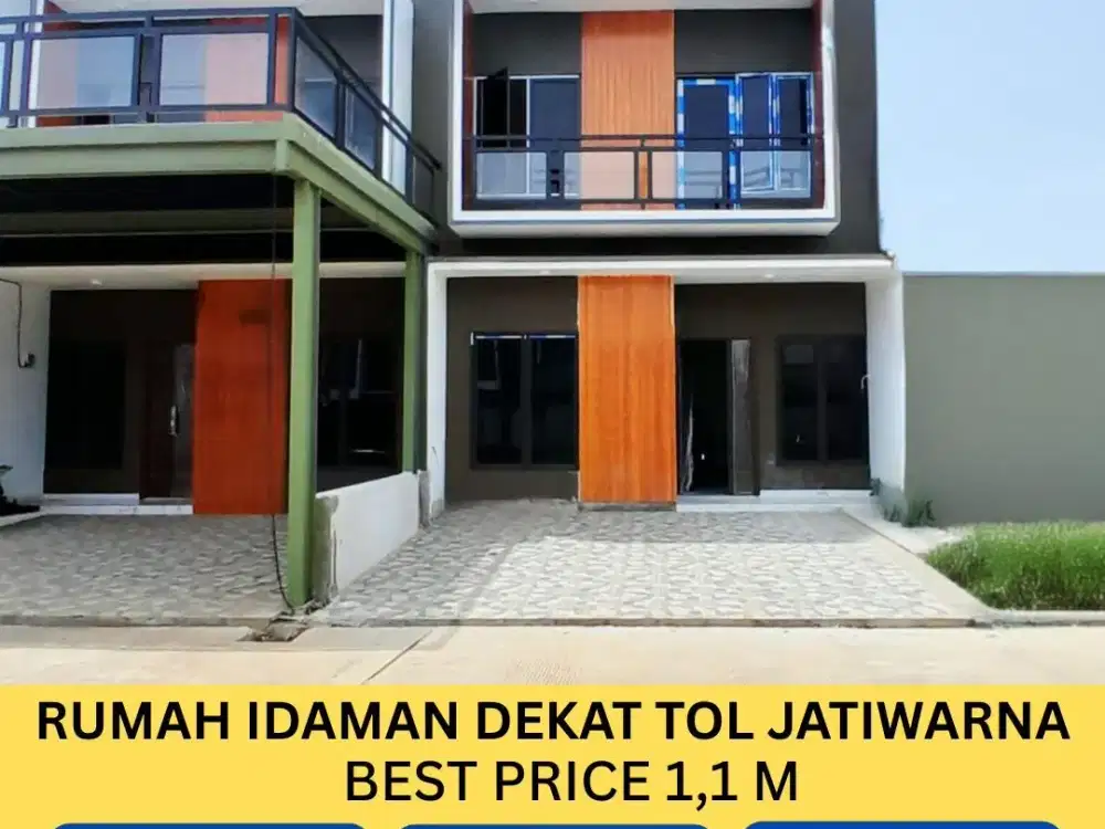 Hunian strategis akses pinggir jalan raya selangkah ke pintu tol jatiwarna