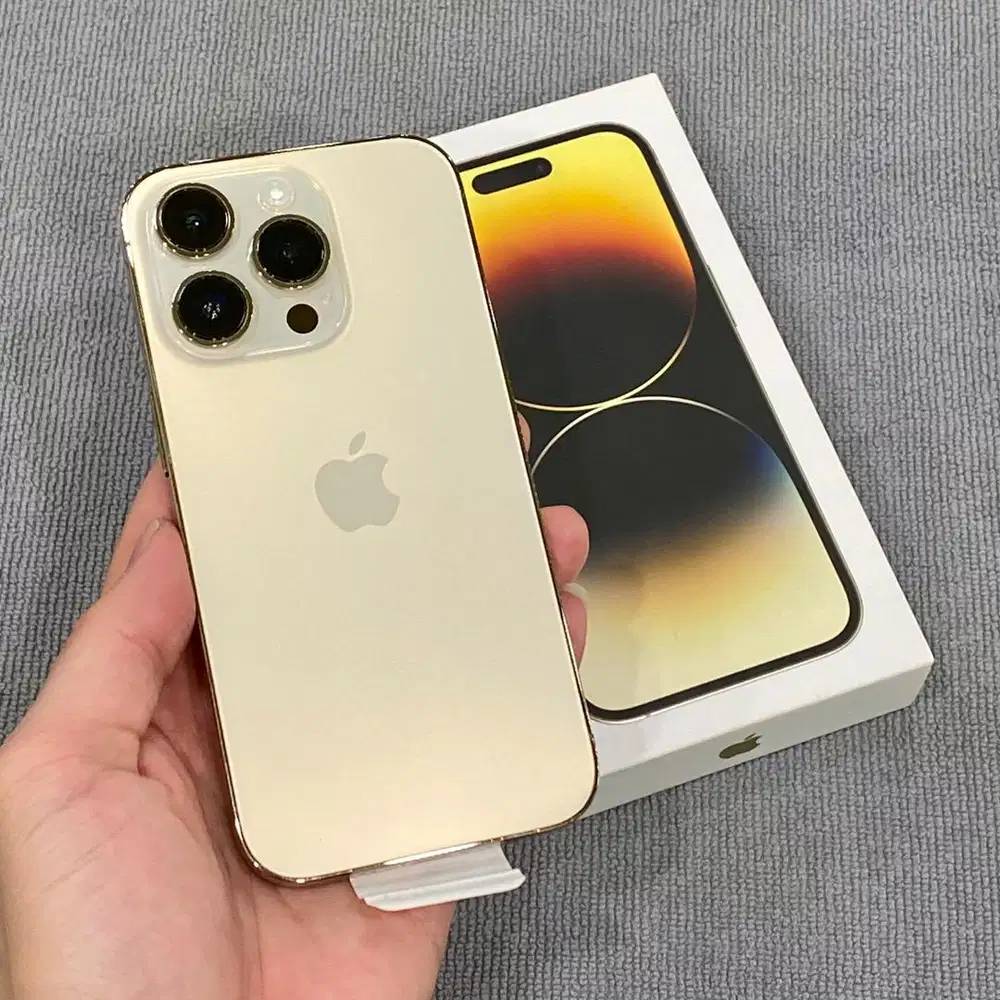 iPhone 14 Pro 128GB Gold Resmi iBox Mulus
