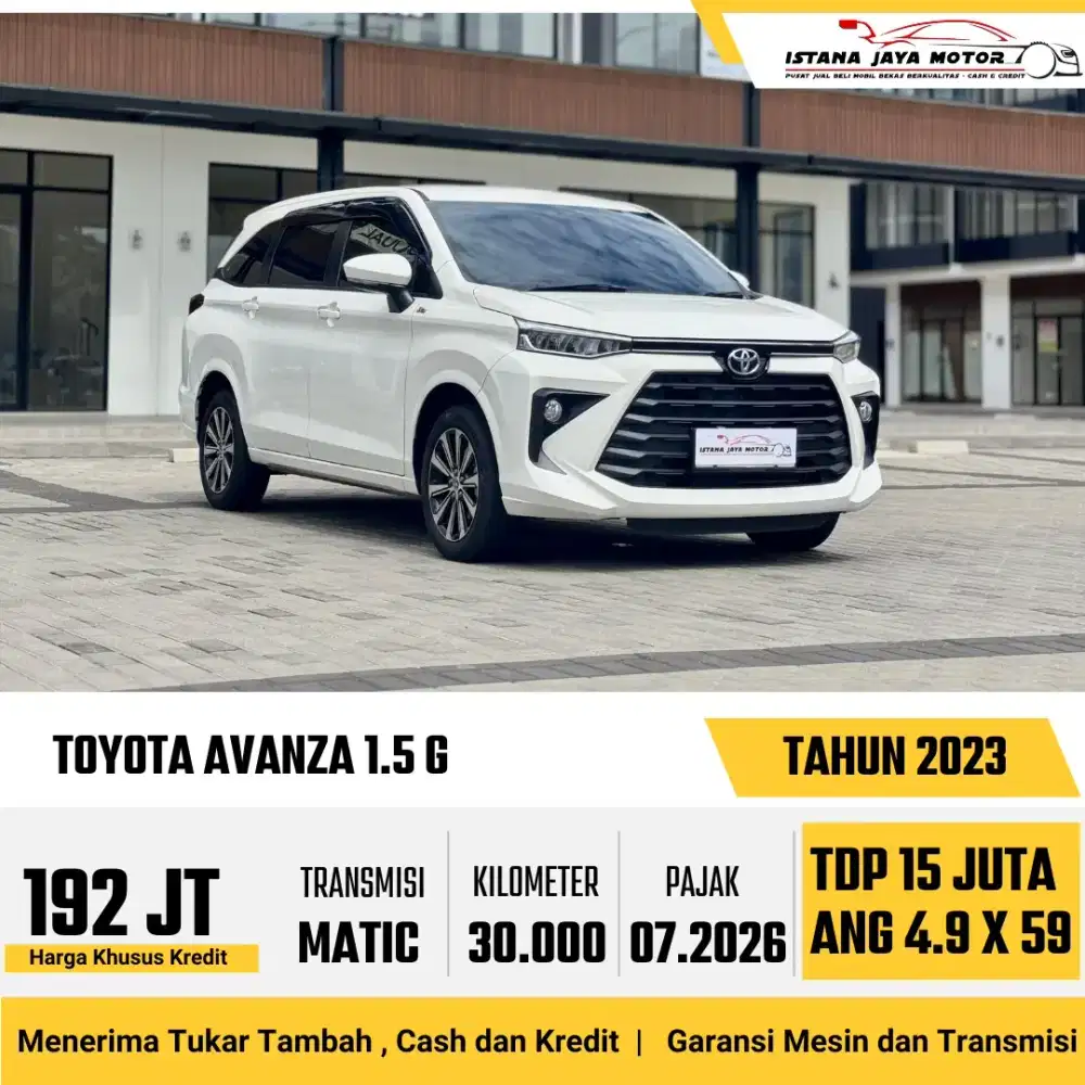 Toyota Avanza 1.5 G CVT AT th 2023 #istana jaya motor