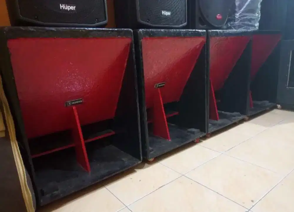 Box Speaker Model Turbo 4 Unit Untuk 15 Dan 18 Inch Jual Tanpa Speaker