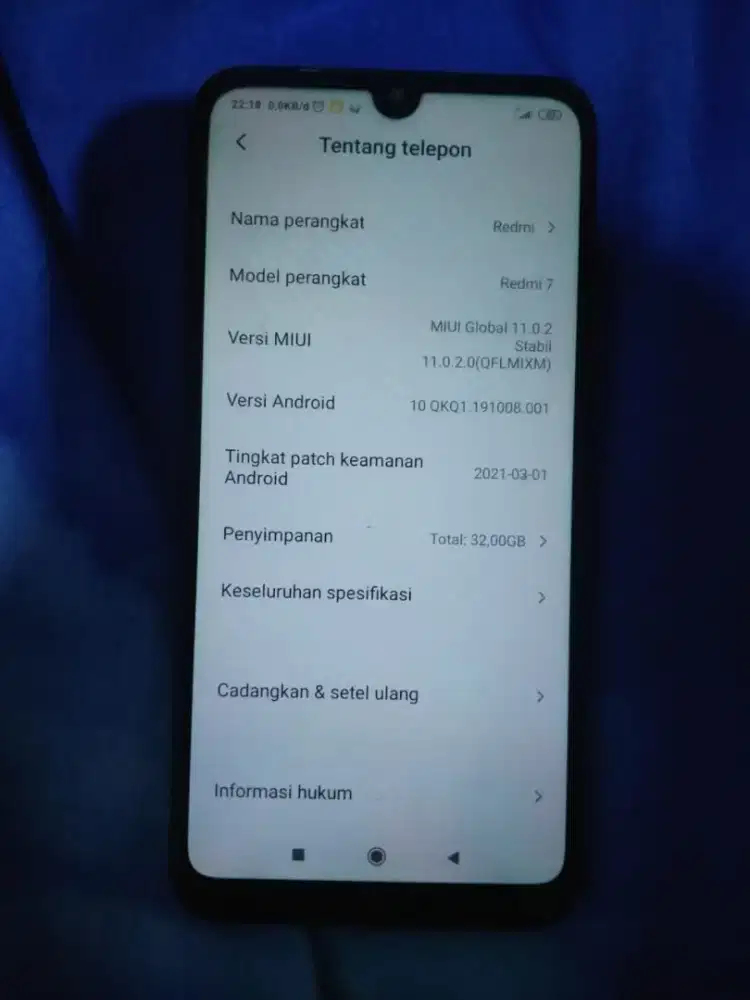 Redmi 7 jual cepet