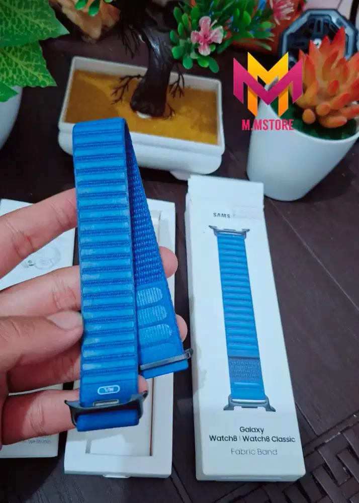 Strap Fabric Band Blue Samsung Galaxy Watch 8 / watch 8 Classic Ori