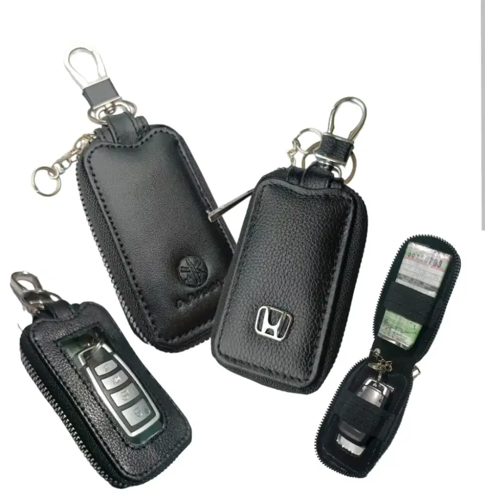 gantungan kunci mobil kulit asli tempat remote mobil