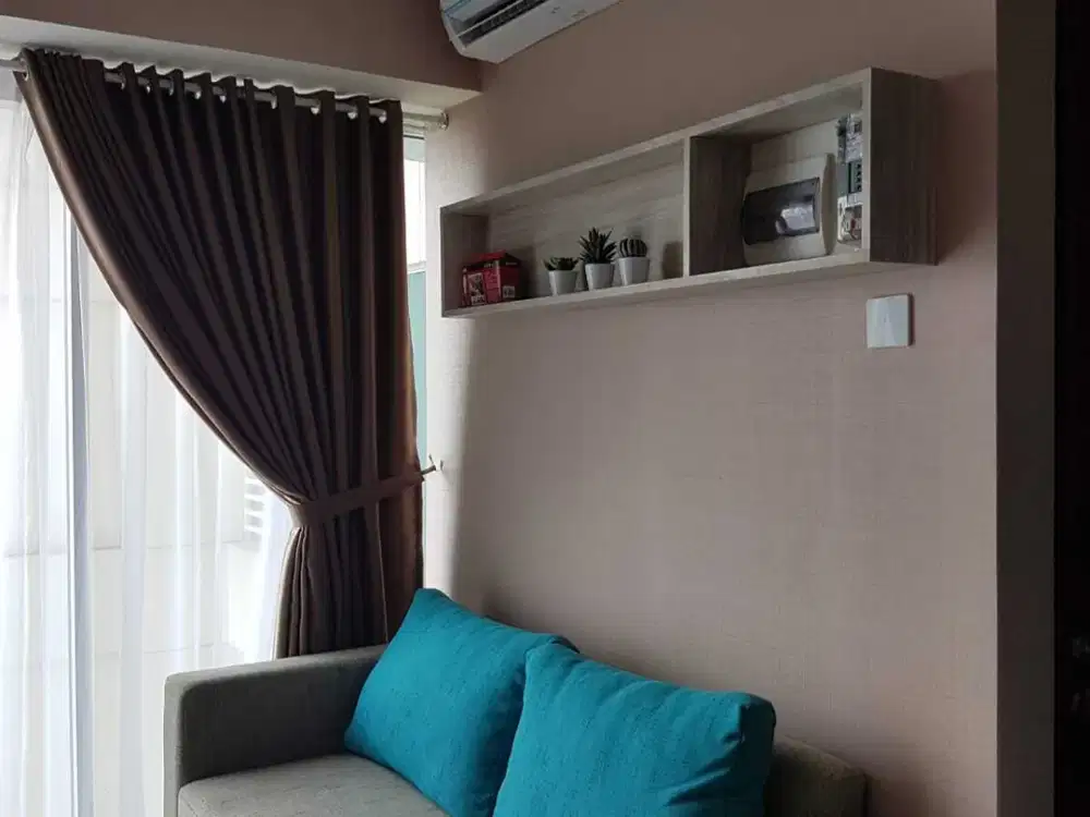Apartemen 2 BR Furnish di  View nya Juara dengan Mall dibawahnya