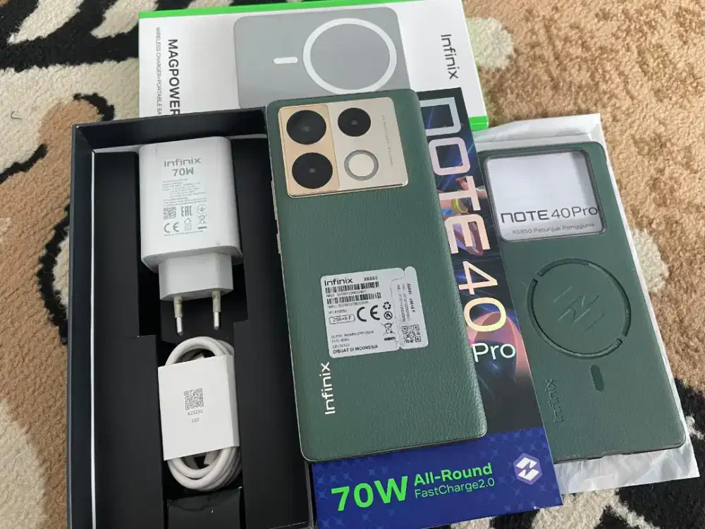 Infinix Note 40 Pro 4G 8/256 Green Lengkap
