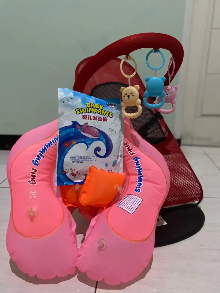 Bouncer bayi/ ayunan bayi bandling dengan pelampung bayi
