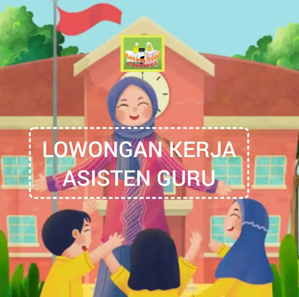 DIBUTUHKAN  ASISTEN GURU 
DAYCARE DI CEMPAKA PUTIH.
JAKARTA PUSAT