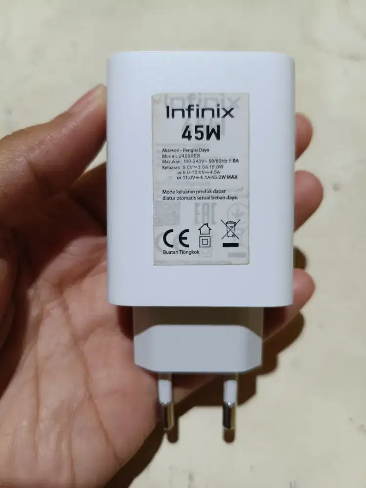 Batok cas Infinix 45 Watt ORI copotan